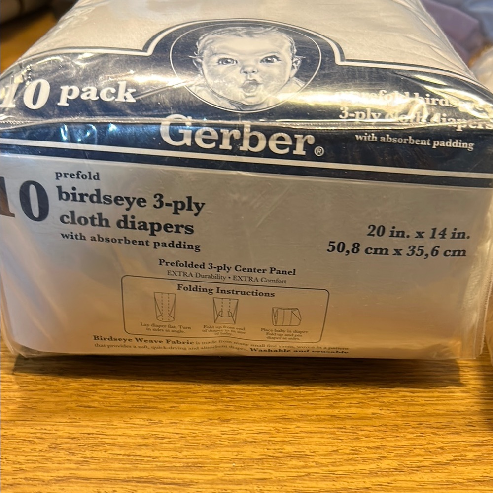 Eco friendly Cloth diapers by Gerber. Cost effective and gentle on babies skin.